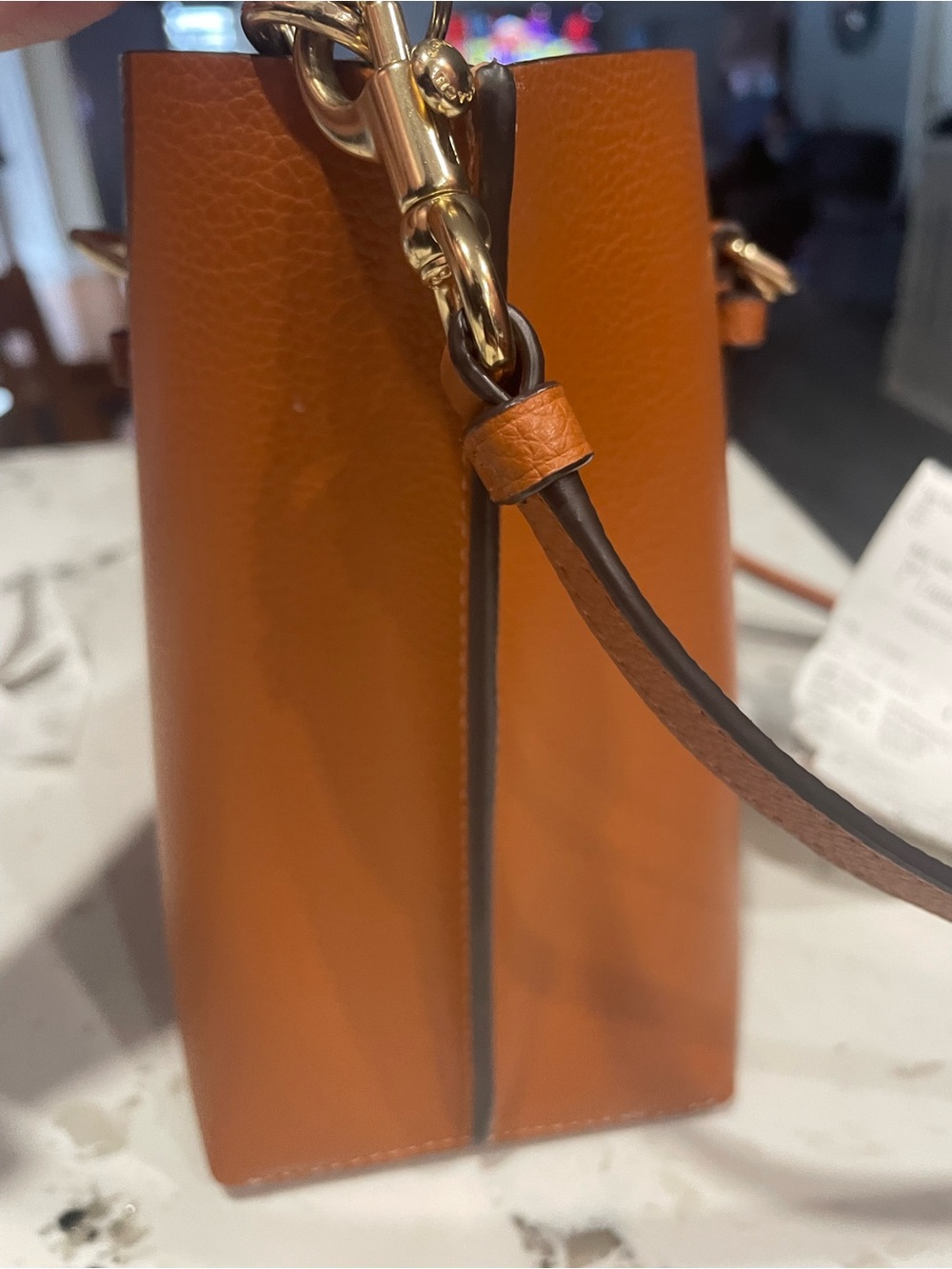 Coach Mollie Tote 25 in Ginger/Brown Leather - Like New - Picture 11 of 13